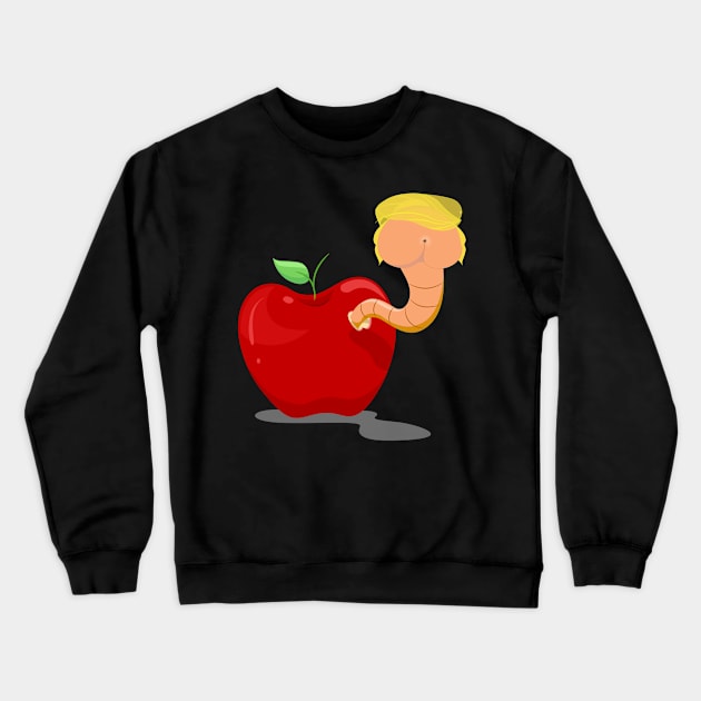 Trump Assface Apple Crewneck Sweatshirt by Shutup Donny